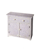 Vivienne 29 in. W Rectangular Bone Inlay 1 Drawer 2 Door Console Chest by Butler Specialty Company
