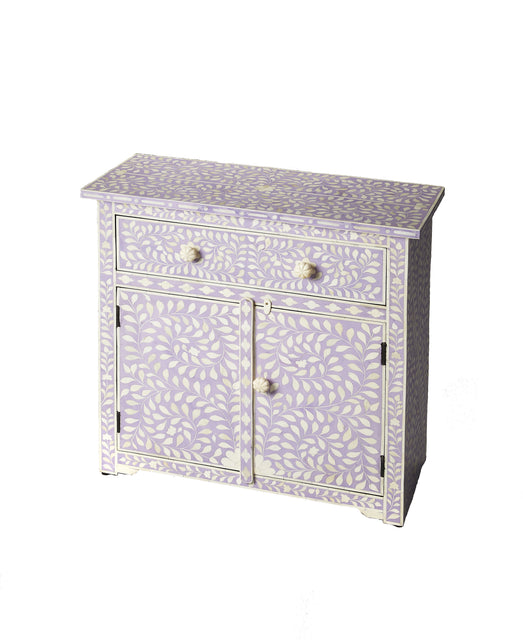 Vivienne 29 in. W Rectangular Bone Inlay 1 Drawer 2 Door Console Chest by Butler Specialty Company