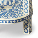 Vivienne 12.75 in. W Round Bone Inlay Side Table with Open Lower Shelf by Butler Specialty Company