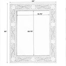 Vivienne 24 in. W x 30 in. H Rectangular Bone Inlay Wall Mirror by Butler Specialty Company