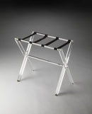 Crystal 24 in. W Rectangular Clear Acrylic Folding Luggage Rack by Butler Specialty Company