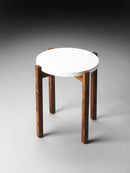 Del Mar 16 in. W Round Wood Contemporary Side Table by Butler Specialty Company