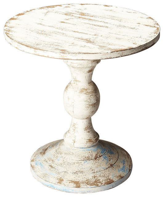 Grandmas Attic 23.5 in. W Round Solid Wood Rustic Pedestal Side Table by Butler Specialty Company