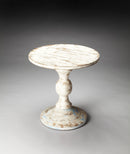 Grandmas Attic 23.5 in. W Round Solid Wood Rustic Pedestal Side Table by Butler Specialty Company