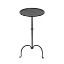 Founders 11.5 in. W Round Griege Iron Small Pedestal Side Table by Butler Specialty Company