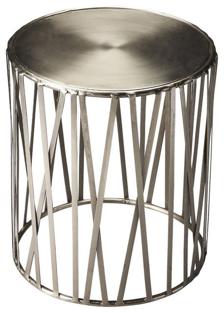 Kruse 15.5 in. W Round Iron Drum Side Table by Butler Specialty Company
