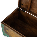 Nador 32 in. W Rectangular Hand-Painted Brass Inlay Storage Trunk Coffee Table by Butler Specialty Company