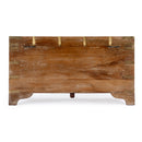 Nador 32 in. W Rectangular Hand-Painted Brass Inlay Storage Trunk Coffee Table by Butler Specialty Company