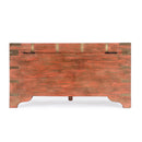 Nador 32 in. W Rectangular Hand-Painted Brass Inlay Storage Trunk Coffee Table by Butler Specialty Company