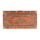 Nador 32 in. W Rectangular Hand-Painted Brass Inlay Storage Trunk Coffee Table by Butler Specialty Company