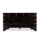 Nador Hand-Painted Brass Inlay Storage Trunk Coffee Table by Butler Specialty Company