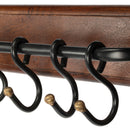 Glendo 23.5 in. W Rectangular Iron and Wood 6 Hook Wall Rack by Butler Specialty Company
