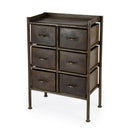 Cameron 23 in. W Rectangular Iron Industrial Chic 6 Drawer Accent Chest by Butler Specialty Company