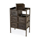 Cameron 23 in. W Rectangular Iron Industrial Chic 6 Drawer Accent Chest by Butler Specialty Company