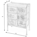 Cameron 23 in. W Rectangular Iron Industrial Chic 6 Drawer Accent Chest by Butler Specialty Company
