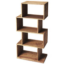 Stockholm 21.5 in. W x 47.5 in. H Abstract Wood 4 Shelf Modern Etagere Bookshelf by Butler Specialty Company