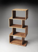 Stockholm 21.5 in. W x 47.5 in. H Abstract Wood 4 Shelf Modern Etagere Bookshelf by Butler Specialty Company