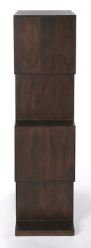 Stockholm 21.5 in. W x 47.5 in. H Abstract Wood 4 Shelf Modern Etagere Bookshelf by Butler Specialty Company