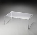 Crystal 38 in. W Rectangular Clear Acrylic Coffee Table by Butler Specialty Company