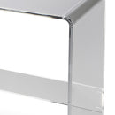 Crystal 38 in. W Rectangular Clear Acrylic Console Table by Butler Specialty Company