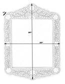 Vivienne 20 in. W x 28 in. H Bone Inlay Vertical Accent Wall Mirror by Butler Specialty Company