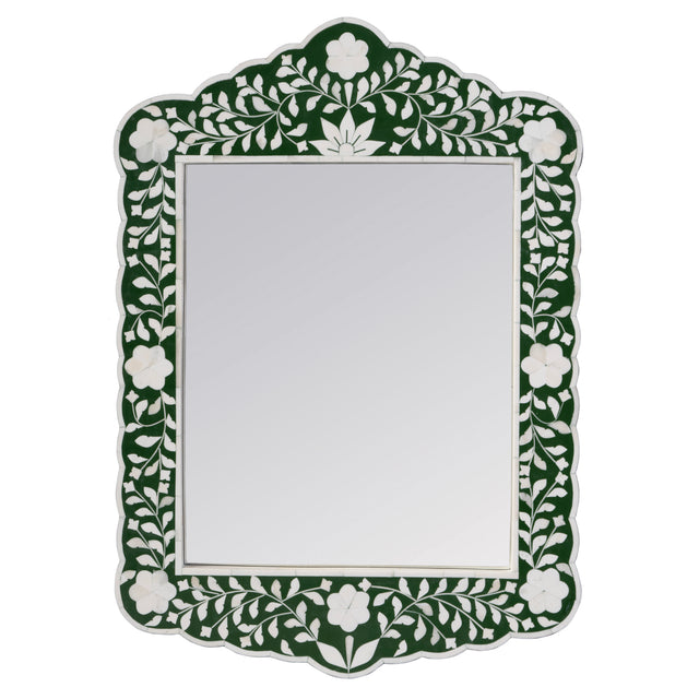 Vivienne 20 in. W x 28 in. H Bone Inlay Vertical Accent Wall Mirror by Butler Specialty Company