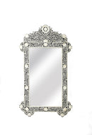 Vivienne 28 in. W x 48 in. H Rectangular Crown Bone Inlay Wall Mirror by Butler Specialty Company
