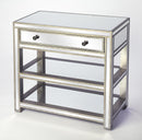 Miranda 30 in. W Rectangular Mirrored 1 Drawer Console Table with 2 Open Shelves by Butler Specialty Company