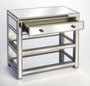 Miranda 30 in. W Rectangular Mirrored 1 Drawer Console Table with 2 Open Shelves by Butler Specialty Company