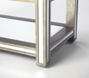 Miranda 30 in. W Rectangular Mirrored 1 Drawer Console Table with 2 Open Shelves by Butler Specialty Company