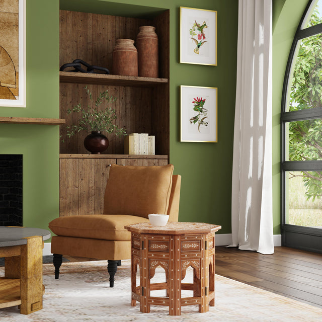 Rashmi Wood & Bone Inlay Side Table by Butler Specialty Company