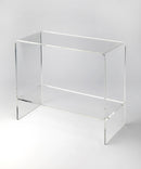Crystal 32 in. W Rectangular Clear Acrylic Console Table by Butler Specialty Company