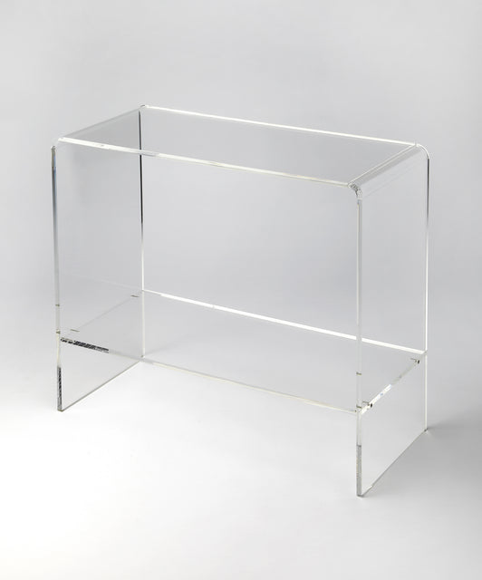 Crystal 32 in. W Rectangular Clear Acrylic Console Table by Butler Specialty Company