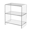Crystal 22 in. W Rectangular Clear Acrylic 2 Tier Bookcase by Butler Specialty Company