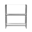 Crystal 22 in. W Rectangular Clear Acrylic 2 Tier Bookcase by Butler Specialty Company