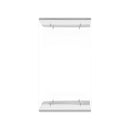 Crystal 22 in. W Rectangular Clear Acrylic 2 Tier Bookcase by Butler Specialty Company