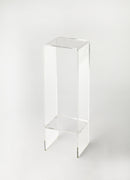 Crystal 11 in. W x 35 in. H Clear Acrylic Plant Stand with Lower Open Shelf by Butler Specialty Company