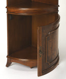 Dowling 24 in. W x 73 in. H Quarter Round Wood Corner Cabinet with 3 Open Shelves and 1 Lower Storage Cabinet by Butler Specialty Company