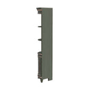 Dowling 24 in. W x 73 in. H Quarter Round Wood Corner Cabinet with 3 Open Shelves and 1 Lower Storage Cabinet by Butler Specialty Company