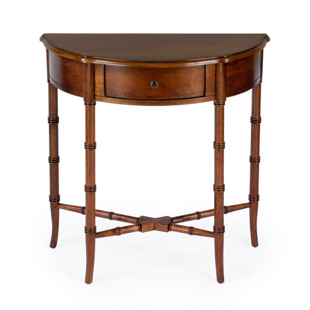Skilling 31 in. W Specialty Demilune Shape Wood 1 Drawer Console Table by Butler Specialty Company