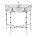 Skilling 31 in. W Specialty Demilune Shape Wood 1 Drawer Console Table by Butler Specialty Company