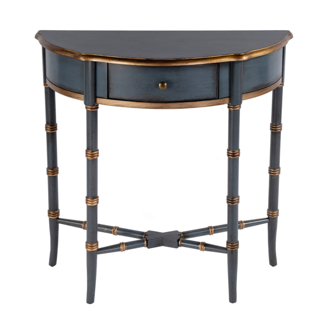 Skilling 31 in. W Specialty Demilune Shape Wood 1 Drawer Console Table by Butler Specialty Company