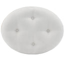 Garbo 24 in. W Oval Mirrored Upholstered Vanity Stool by Butler Specialty Company