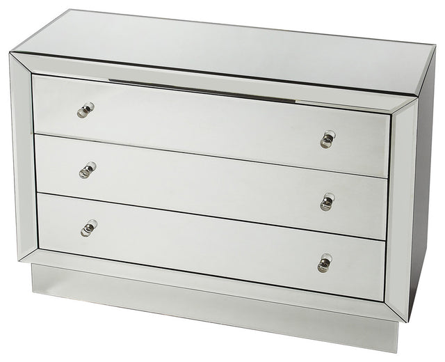 Emma 42 in. W Rectangular Mirrored 3 Drawer Chest by Butler Specialty Company
