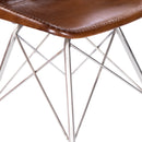 Inland 18 in. Seat Height Leather and Metal Side Chair by Butler Specialty Company