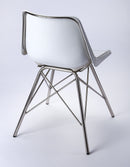 Inland 18 in. Seat Height Leather and Metal Side Chair by Butler Specialty Company