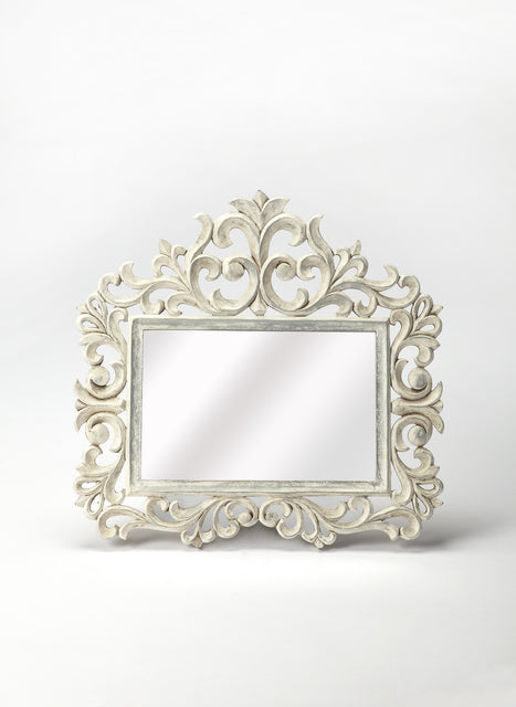 Favart 22.5 in. W x 21.75 in. H Vertical Carved Wall Mirror by Butler Specialty Company