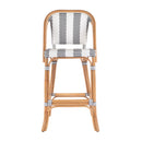 Lila Rattan 28 in. Seat Height Bar Stool with Back and Footrest by Butler Specialty Company