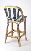 Lila Rattan 28 in. Seat Height Bar Stool with Back and Footrest by Butler Specialty Company