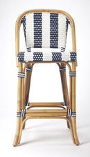 Lila Rattan 28 in. Seat Height Bar Stool with Back and Footrest by Butler Specialty Company